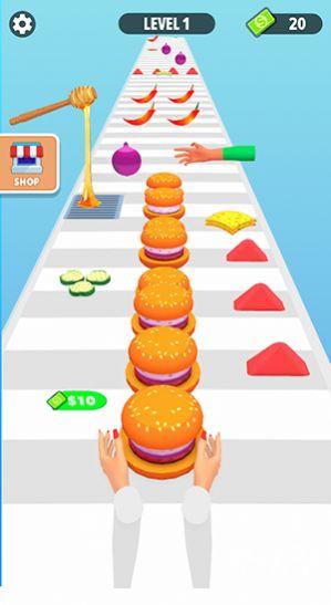 堆栈汉堡跑酷(Burger Stack Run Game)图集展示1